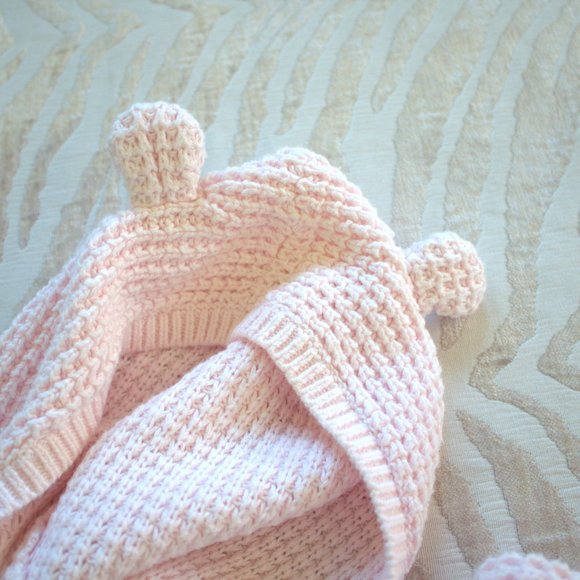 🚼 Carter's Pink Knitted Cardigan | Hooded Sweater - Picture 7 of 8